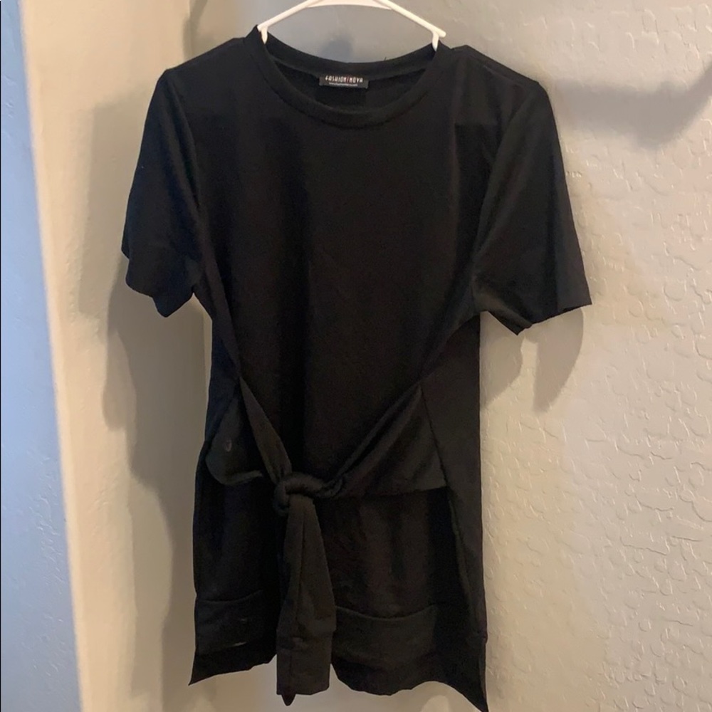 Shirt dress in black